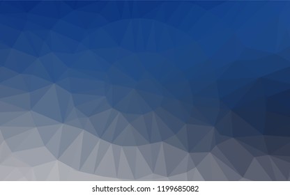 Light BLUE vector abstract mosaic backdrop. Geometric illustration in Origami style with gradient.  A completely new template for your business design.