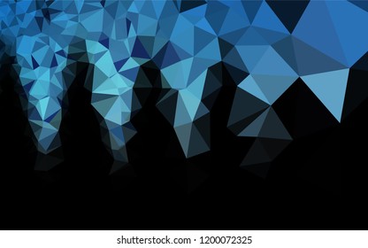 Light BLUE vector abstract mosaic backdrop. A completely new color illustration in a vague style. The textured pattern can be used for background.