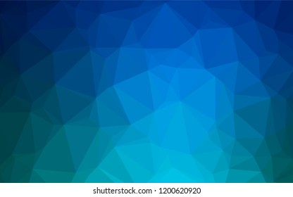Light BLUE vector abstract mosaic backdrop. Modern geometrical abstract illustration with gradient. The elegant pattern can be used as part of a brand book.