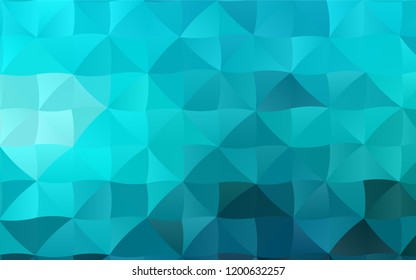 Light BLUE vector abstract mosaic background. Glitter abstract illustration with an elegant design. The best triangular design for your business.