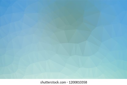 Light BLUE vector abstract mosaic backdrop. Creative illustration in halftone style with gradient. The completely new template can be used for your brand book.