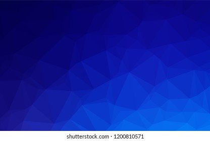 Light BLUE vector abstract mosaic pattern. Creative illustration in halftone style with gradient. The textured pattern can be used for background.