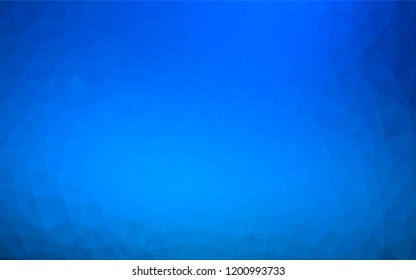 Light BLUE vector abstract mosaic pattern. A completely new color illustration in a vague style. A completely new design for your business.
