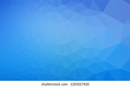 Light BLUE vector abstract mosaic background. A sample with polygonal shapes. The completely new template can be used for your brand book.