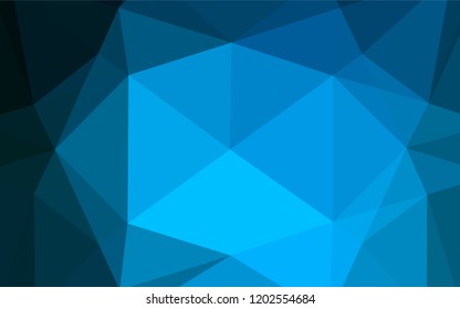 Light BLUE vector abstract mosaic pattern. A vague abstract illustration with gradient. Brand new style for your business design.