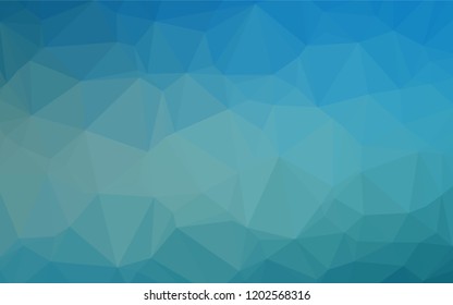 Light BLUE vector abstract mosaic background. Creative illustration in halftone style with gradient. The textured pattern can be used for background.