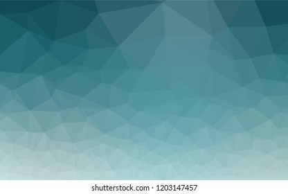 Light BLUE vector abstract mosaic pattern. Brand new colored illustration in blurry style with gradient. The best triangular design for your business.