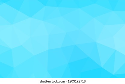 Light BLUE vector abstract mosaic backdrop. A completely new color illustration in a vague style. The polygonal design can be used for your web site.