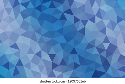 Light BLUE vector abstract mosaic background. Polygonal abstract illustration with gradient. Completely new template for your banner.