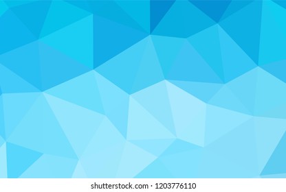 Light BLUE vector abstract mosaic background. A sample with polygonal shapes. Textured pattern for your backgrounds.