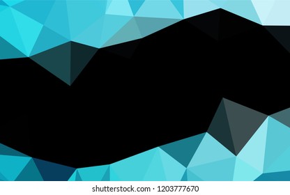 Light BLUE vector abstract mosaic pattern. Glitter abstract illustration with an elegant design. Brand new style for your business design.