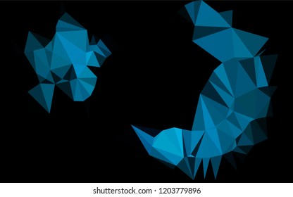 Light BLUE vector abstract mosaic backdrop. Shining colored illustration in a Brand new style. A new texture for your design.