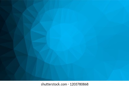 Light BLUE vector abstract mosaic background. Colorful abstract illustration with gradient. The best triangular design for your business.