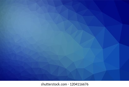 Light BLUE vector abstract mosaic pattern. Geometric illustration in Origami style with gradient.  The completely new template can be used for your brand book.