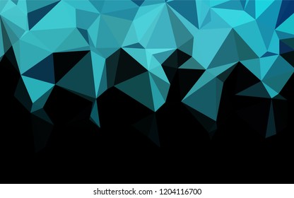 Light BLUE vector abstract mosaic backdrop. Glitter abstract illustration with an elegant design. The template can be used as a background for cell phones.