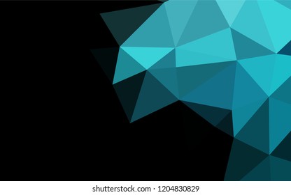 Light BLUE vector abstract mosaic backdrop. Colorful abstract illustration with gradient. A completely new template for your business design.