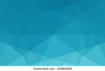 Light BLUE vector abstract mosaic pattern. Triangular geometric sample with gradient.  The textured pattern can be used for background.