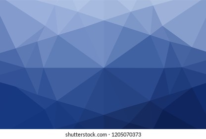 Light BLUE vector abstract mosaic backdrop. Creative illustration in halftone style with gradient. A completely new design for your business.