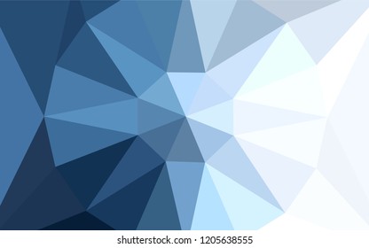 Light BLUE vector abstract mosaic background with a diamond. A sample with polygonal shapes. A new texture for your web site.