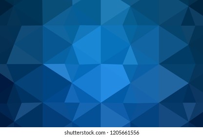 Light BLUE vector abstract mosaic background. Creative geometric illustration in Origami style with gradient. The template for cell phone's backgrounds.
