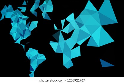 Light BLUE vector abstract mosaic pattern. Glitter abstract illustration with an elegant design. The textured pattern can be used for background.