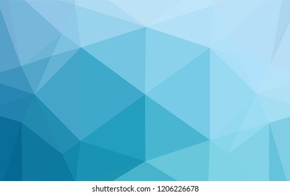 Light BLUE vector abstract mosaic background. An elegant bright illustration with gradient. The template can be used as a background for cell phones.
