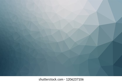 Light BLUE vector abstract mosaic background. Shining illustration, which consist of triangles. Triangular pattern for your business design.