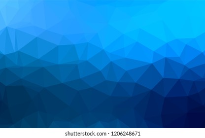 Light BLUE vector abstract mosaic pattern. An elegant bright illustration with gradient. A completely new design for your business.
