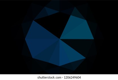 Light BLUE vector abstract mosaic pattern. Triangular geometric sample with gradient.  The completely new template can be used for your brand book.