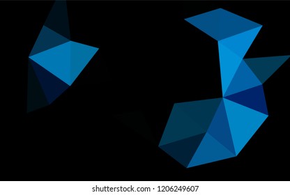 Light BLUE vector abstract mosaic background. Shining colored illustration in a Brand new style. Triangular pattern for your business design.