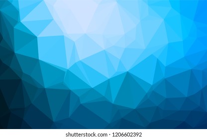 Light BLUE vector abstract mosaic backdrop. Colorful abstract illustration with gradient. The textured pattern can be used for background.