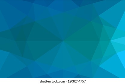 Light BLUE vector abstract mosaic backdrop. Modern geometrical abstract illustration with gradient. Brand new style for your business design.
