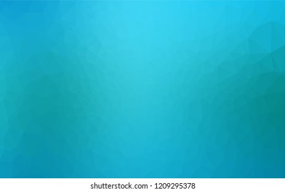 Light BLUE vector abstract mosaic pattern. An elegant bright illustration with gradient. The best triangular design for your business.