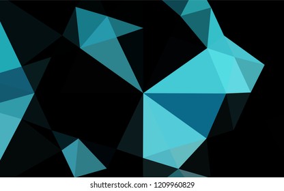 Light BLUE vector abstract mosaic pattern. Colorful abstract illustration with gradient. The template can be used as a background for cell phones.