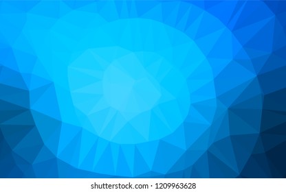 Light BLUE vector abstract mosaic background. Geometric illustration in Origami style with gradient.  Brand new design for your business.