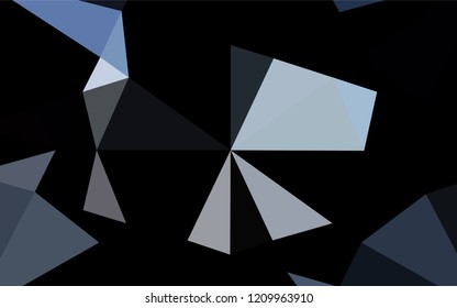 Light BLUE vector abstract mosaic background. Geometric illustration in Origami style with gradient.  Brand new design for your business.