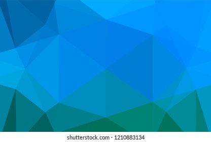 Light BLUE vector abstract mosaic backdrop. Colorful illustration in abstract style with gradient. The textured pattern can be used for background.