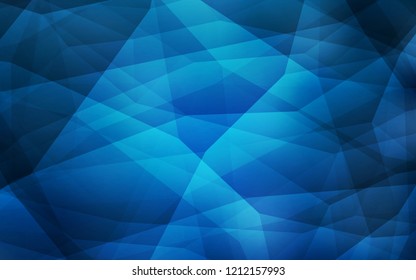 Light BLUE vector abstract mosaic backdrop. Colorful illustration in abstract style with triangles. Completely new template for your banner.