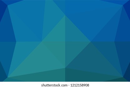 Light BLUE vector abstract mosaic background. Modern geometrical abstract illustration with gradient. Brand new design for your business.