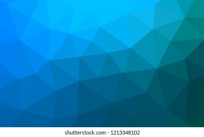 Light BLUE vector abstract mosaic backdrop. Shining colored illustration in a Brand new style. The polygonal design can be used for your web site.