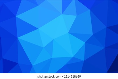Light BLUE vector abstract mosaic backdrop. A completely new color illustration in a polygonal style. Best triangular design for your business.