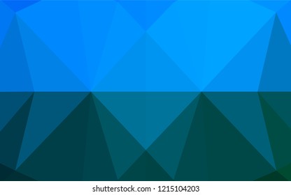Light BLUE vector abstract mosaic background. Glitter abstract illustration with an elegant design. Brand new design for your business.