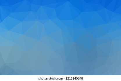 Light BLUE vector abstract mosaic pattern. Creative geometric illustration in Origami style with gradient. The polygonal design can be used for your web site.