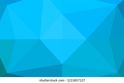 Light BLUE vector abstract mosaic background. Colorful abstract illustration with gradient. A new texture for your design.