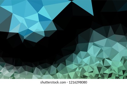 Light BLUE vector abstract mosaic background. Creative illustration in halftone style with gradient. A completely new template for your business design.