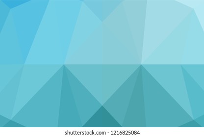 Light BLUE vector abstract mosaic background. A completely new color illustration in a vague style. A new texture for your design.