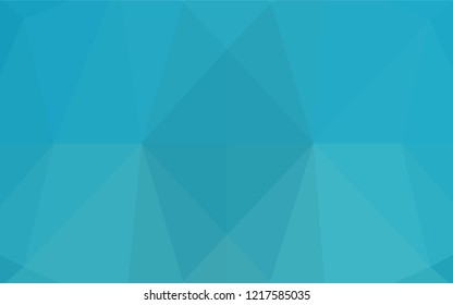Light BLUE vector abstract mosaic background. Triangular geometric sample with gradient.  The template can be used as a background for cell phones.