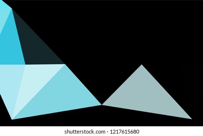 Light BLUE vector abstract mosaic backdrop. An elegant bright illustration with gradient. The elegant pattern can be used as part of a brand book.
