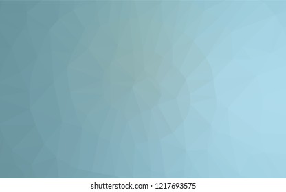 Light BLUE vector abstract mosaic background. Glitter abstract illustration with an elegant design. The best triangular design for your business.