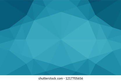 Light BLUE vector abstract mosaic backdrop. Colorful illustration in abstract style with gradient. A completely new template for your business design.
